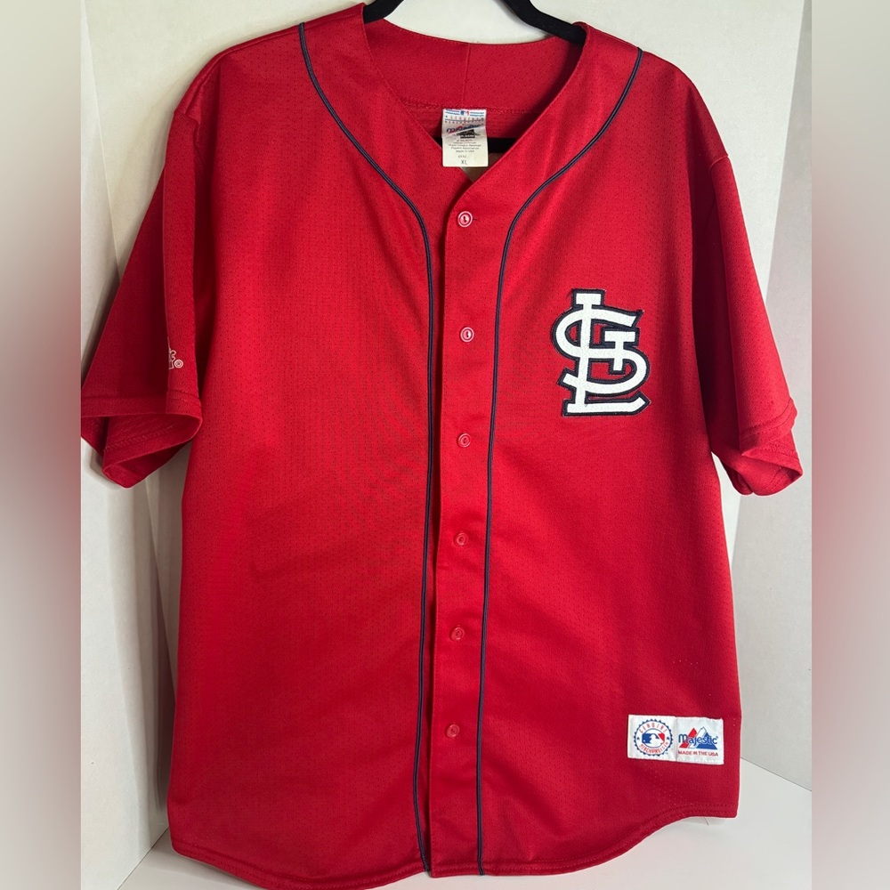Majestic St. Louis Cardinals Mark McGwire #25 Jersey Men’s XL red MLB Baseball T